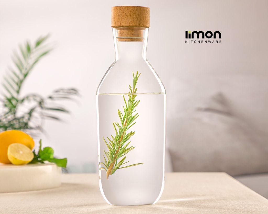 بطری شیشه ای لیمون 