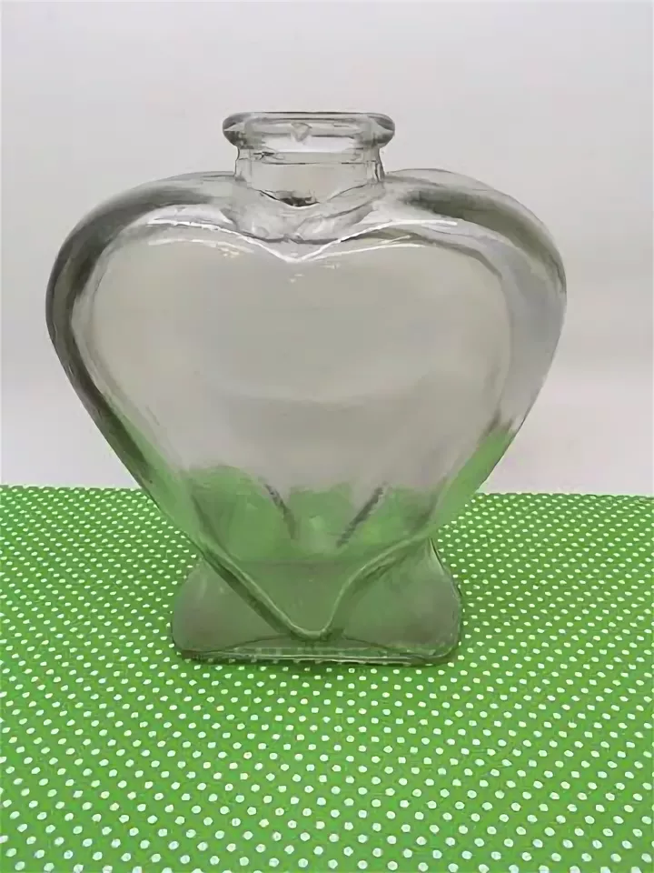 بطری شیشه ای قلبی