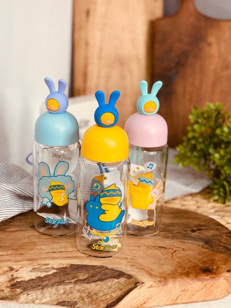 بطری شیشه ای طرح دار